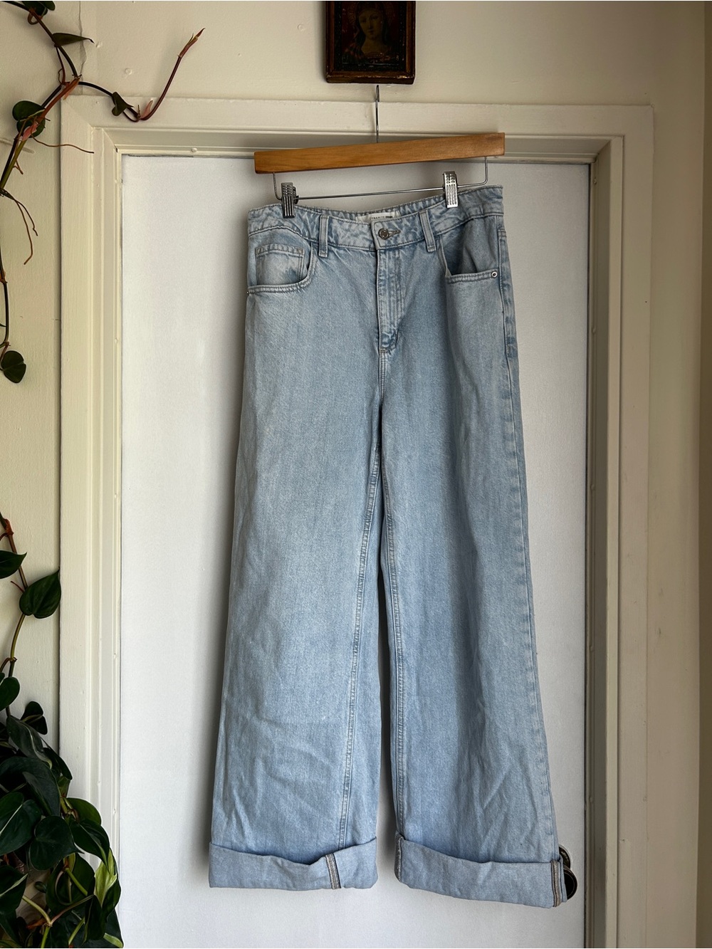 Dynamite Heidi Light Blue Wide-Leg Jeans